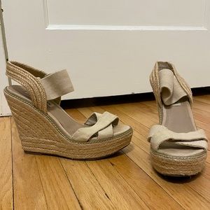Steve Madden Eira Wedges - Tan Size 7